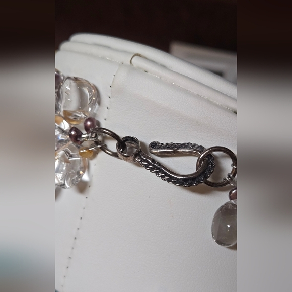 3 Standar Quartz Genuine Peral Necklace / Sterling Clasp Free Pearl Earrings - Picture 7 of 17